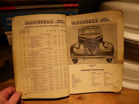 vintage Oldsmobile parts catalog